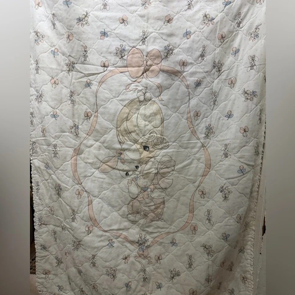 Vintage Precious Moments Baby Quilt